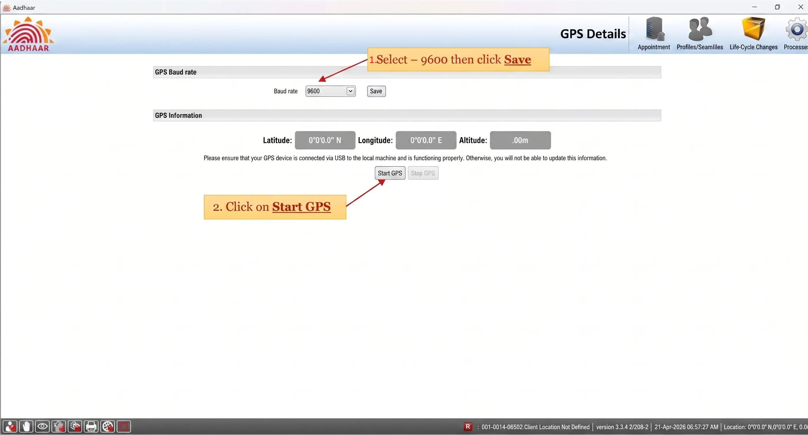 Important Instruction on Aadhaar Portal
